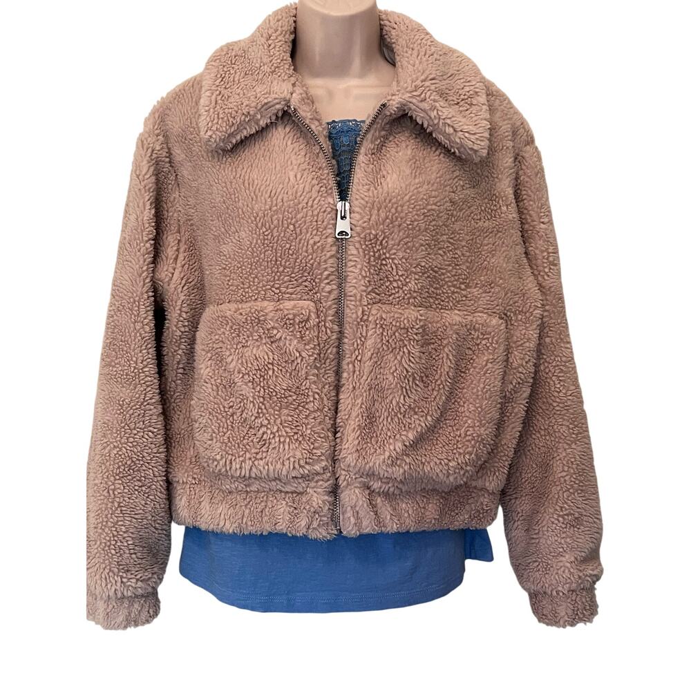 Urban Outfitters Teddy Bear Jacket, Size M, Tan / Light Brown Colored, NWOT